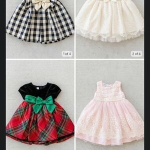 Set of Four Adorable Baby Dresses